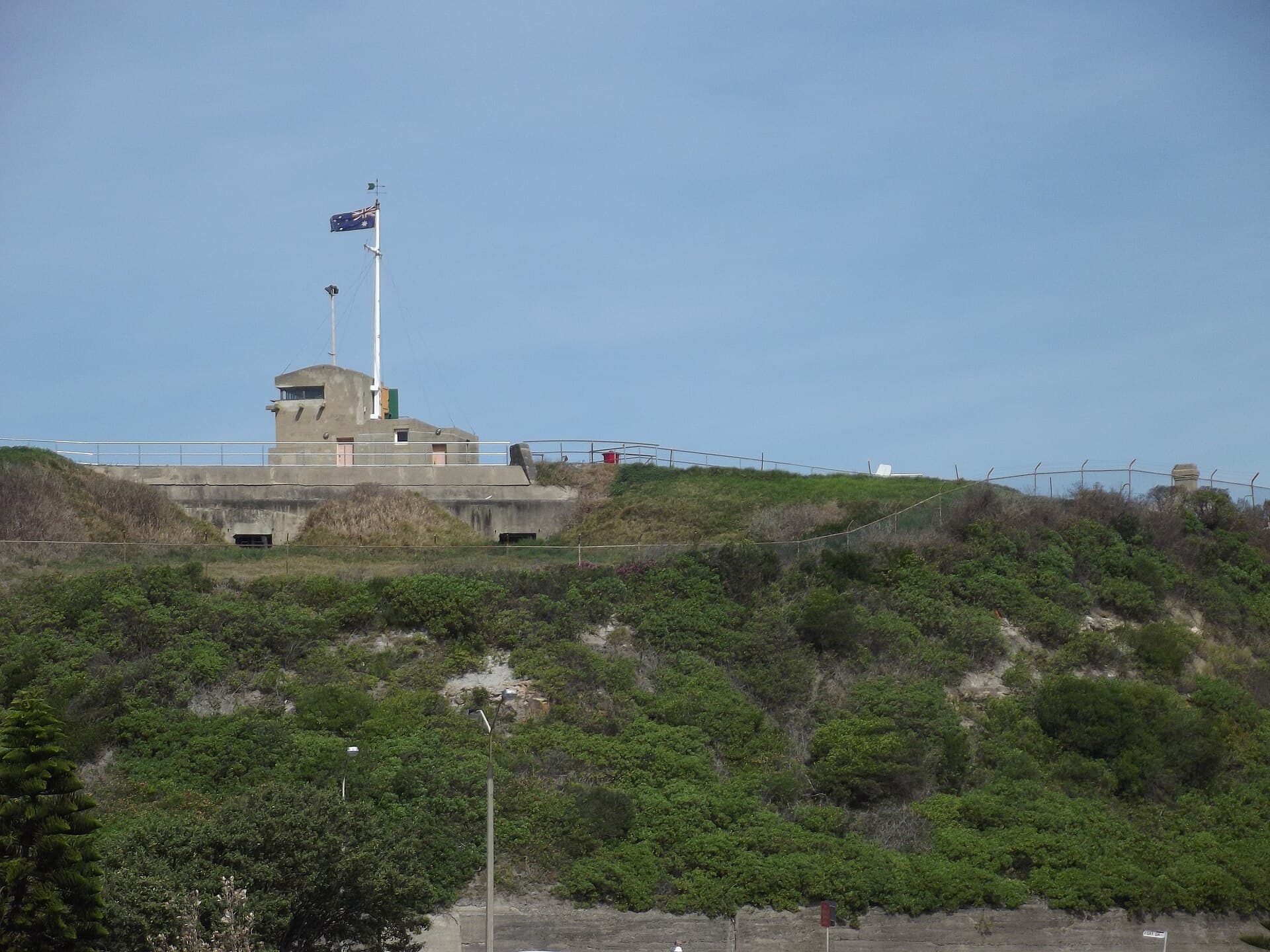 Fort Scratchley overlooking the Port of Newcastle.