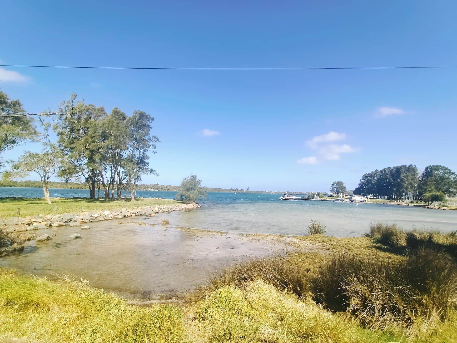 Shoreline of Swansea Channel, Lake Macquarie, NSW.