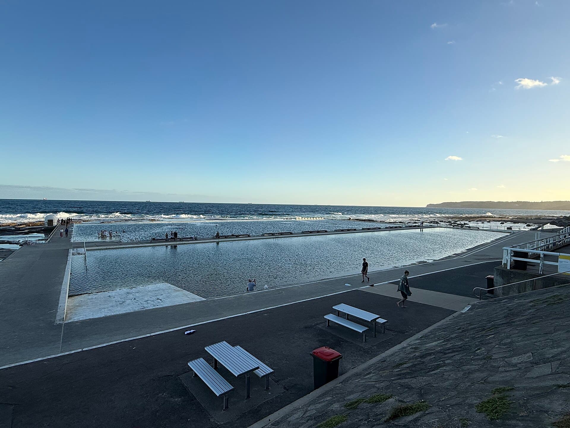 The concrete ocean baths at Merewether, Newcastle.